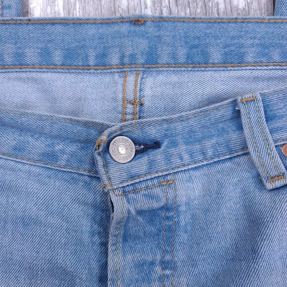 Levis Mens 501 XX Jeans 36x30 Original Straight Leg Button Fly Blue Denim Pants - Picture 7 of 10